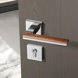 Square Rosette Zinc Handle Lock For Main Door